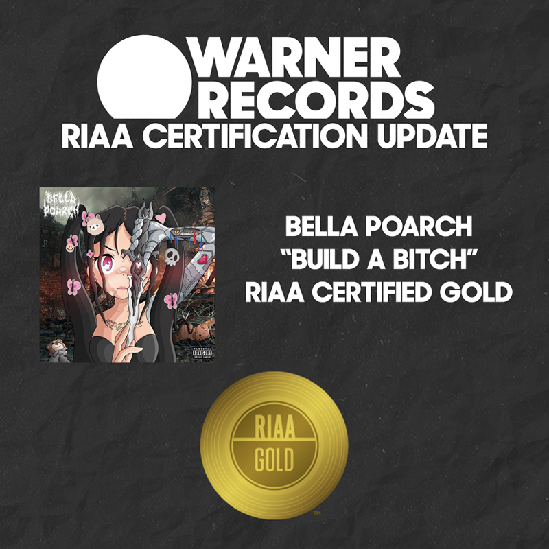 Bella Poarch "Build A Bitch" Certified Gold