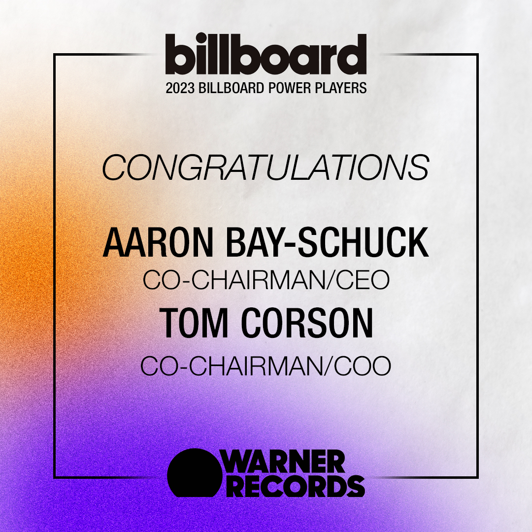 Congratulations to Tom and Aaron our 2023 Billboard Power Players