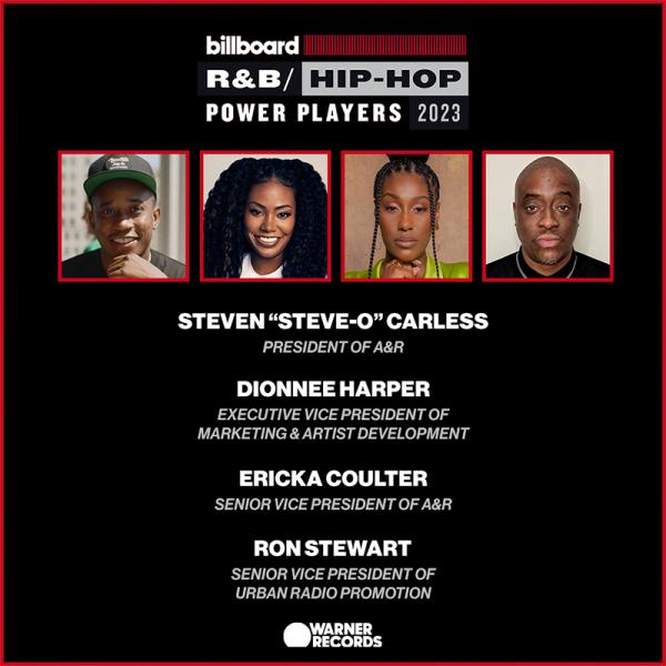 Congratulations to our 2023 Billboard R&B / HIP – HOP Power Players 